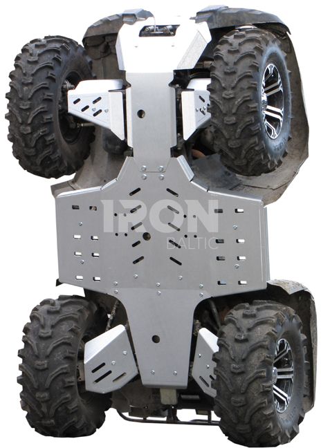 Skid plate full set (aluminium): Yamaha Grizzly 550 / 700 (-2013)