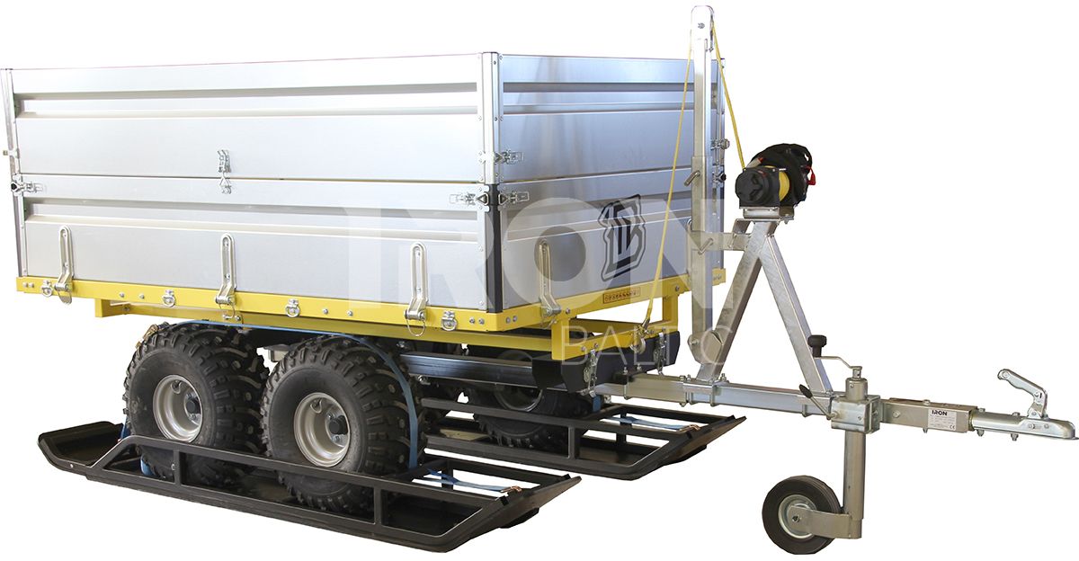 Trailer skis: ( 2 axle trailer ): adjustable width: road & offroad tyres