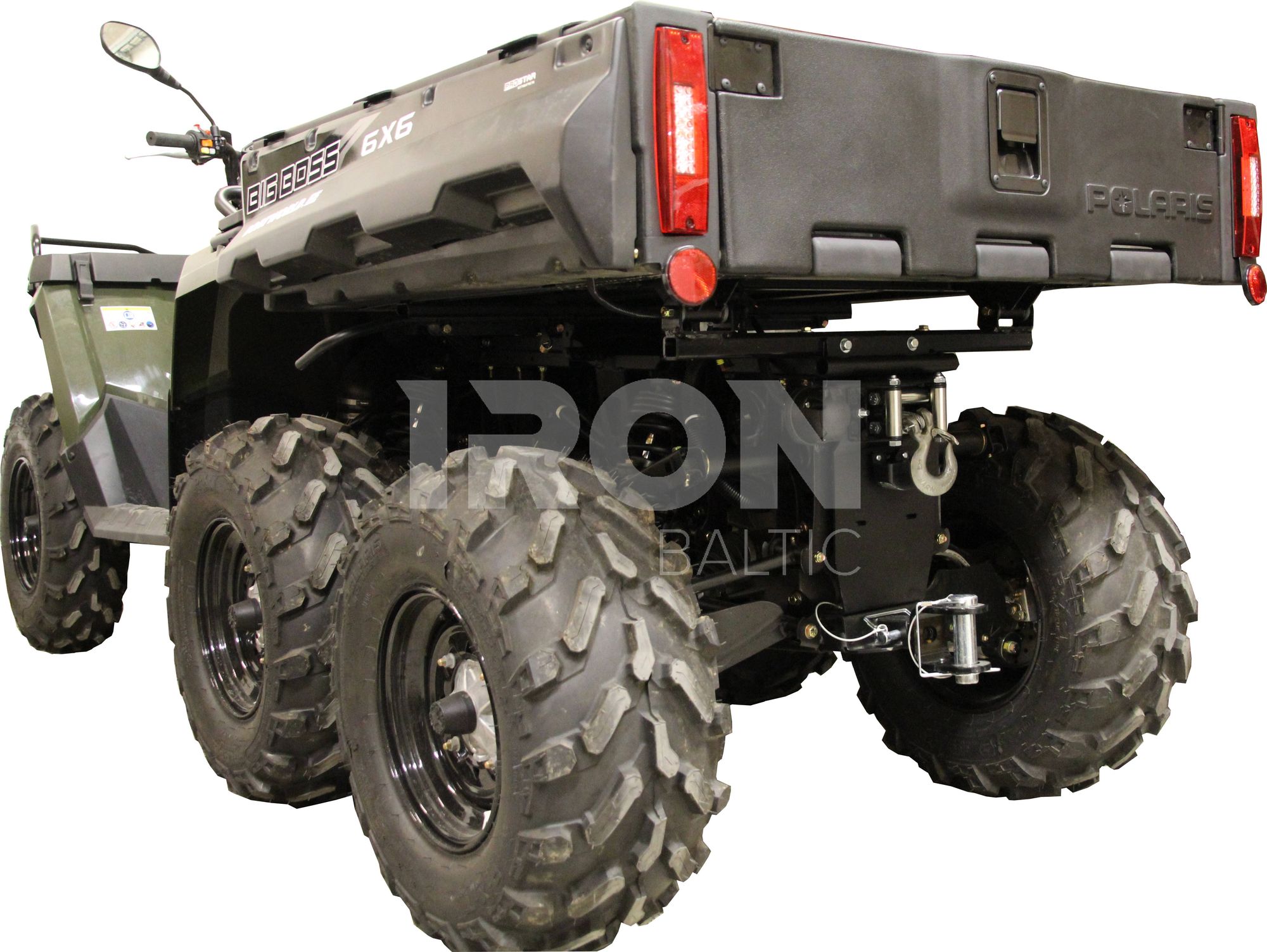 Rear winch mounting kit: Polaris Sportsman 570 Big Boss 6x6 (MY2025+) (1,25"/32mm receiver)